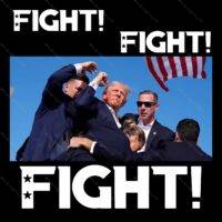 Trump Fight Failed Assassination Attempt Direct to Film (DTF) Heat Transfer T-792