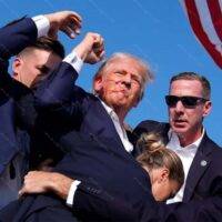Failed Trump Assassination Attempt Metal Photo T-790