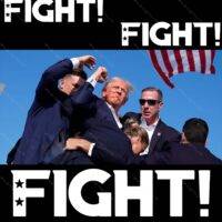 Trump Fight Failed Assassination Attempt Metal Photo T-792