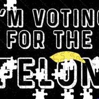 I'm Voting For The Felon Jigsaw Puzzle T-795