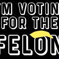 I'm Voting For The Felon Metal Photo T-795