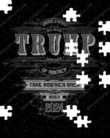 Vintage Trump Maga 2024 Puzzle T-800