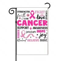 Breast Cancer Awareness Collage Garden Flag F-806
