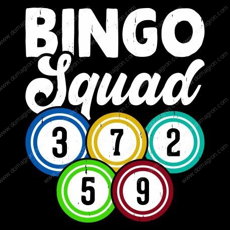 Bingo Squad Bingo Direct to Film (DTF) Heat Transfer F-810