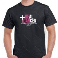 He Can Heal Cancer Luke 1:37 Breast Cancer Awareness Shirt I-808