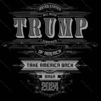 Vintage Trump Maga 2024 Metal Photo T-800