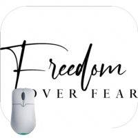 Freedom Over Fear Inspirational Mouse Pad I-798