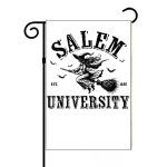 Halloween Witch Salem University Garden Flag H-801