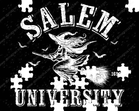 Halloween Witch Salem University Puzzle H-801