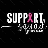 Breast Cancer Support Squad Direct to Film (DTF) Heat Transfer F-807