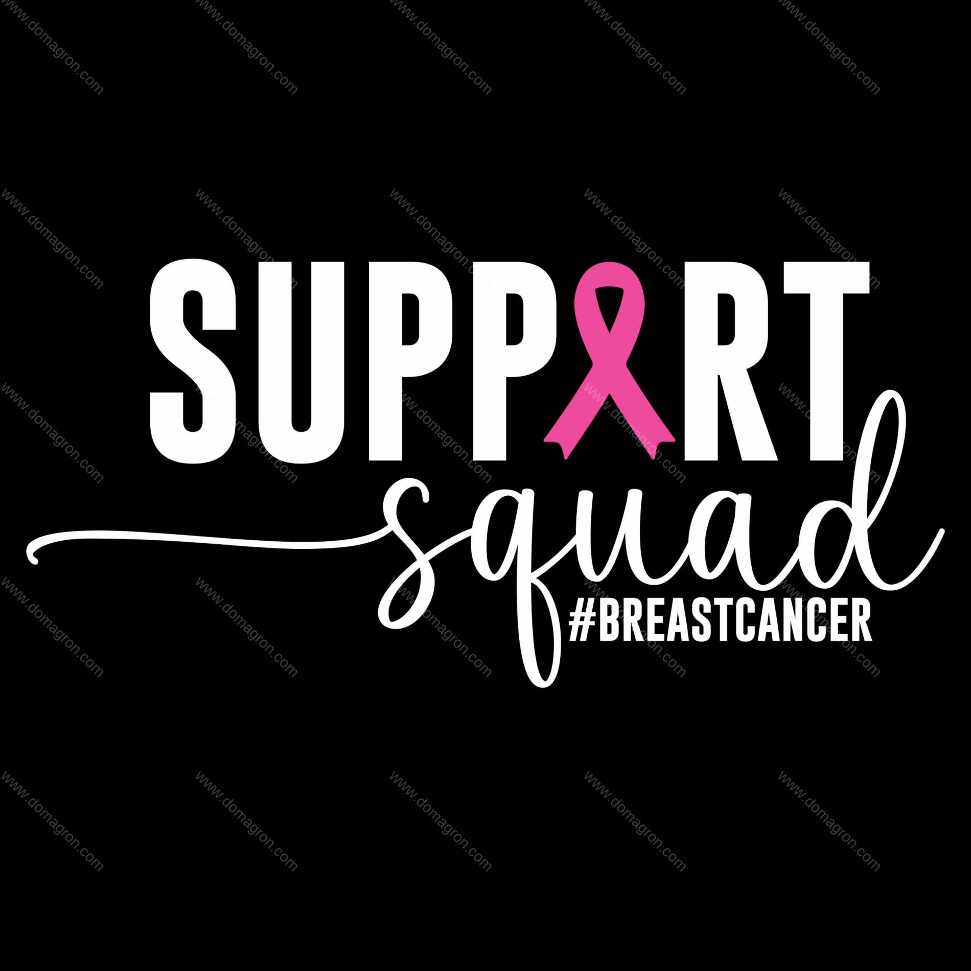 Breast Cancer Support Squad Direct to Film (DTF) Heat Transfer F-807