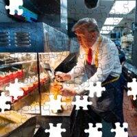 Trump Working At McDonald's Jigsaw Puzzle Ver 2 T-821-2