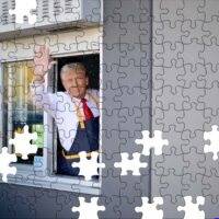 Trump Working At McDonald's Jigsaw Puzzle T-821