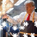 Trump Working At McDonald's Puzzle Ver 3 T-821-3