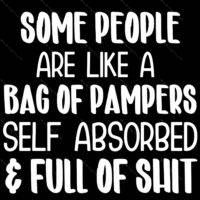 Some People Are Like Pampers Sarcastic Direct to Film (DTF) Heat Transfer S-814