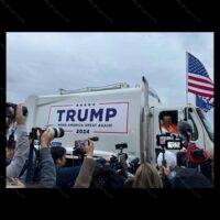 Trump Garbage Worker At Green Bay Wisconsin Rally Direct to Film (DTF) Heat Transfer T-832