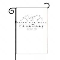Faith Can Move Mountains Inspirational Garden Flag I-819