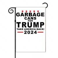 Garbage Cans For Trump 2024 Garden Flag T-830