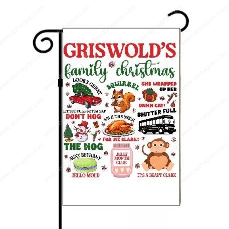 Griswold Family Christmas Collage Garden Flag H-825