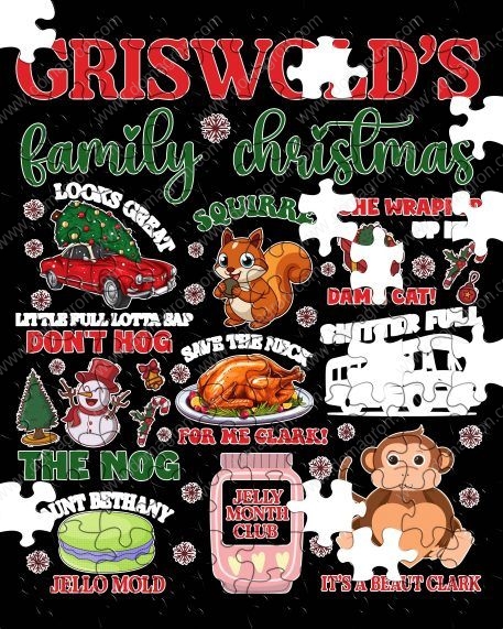 Griswold Family Christmas Collage Puzzle H-825