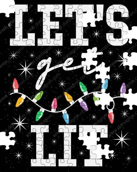 Let's Get Lit Sarcastic Christmas Puzzle S-828