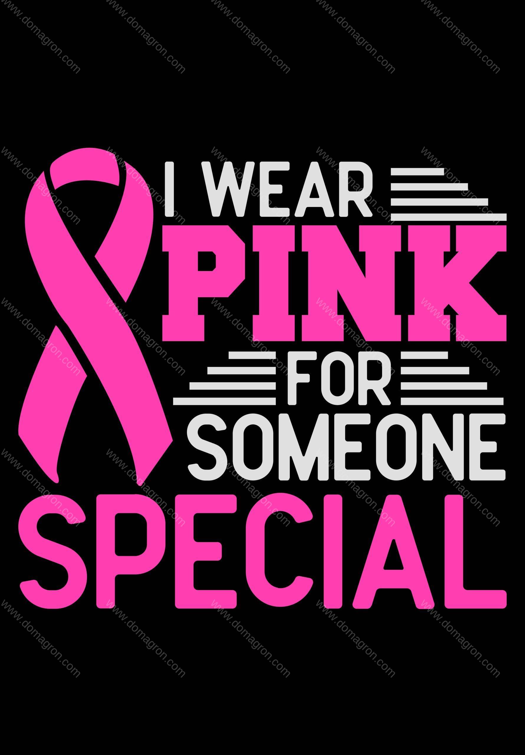 I Wear Pink For Someone Breast Cancer Awareness Metal Photo F-817