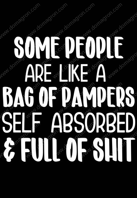 Some People Are Like Pampers Sarcastic Metal Photo S-814