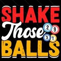 Shake Those Balls Funny Bingo Metal Photo S-818