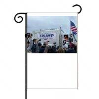 Trump Garbage Worker At Green Bay Wisconsin Rally Garden Flag T-832