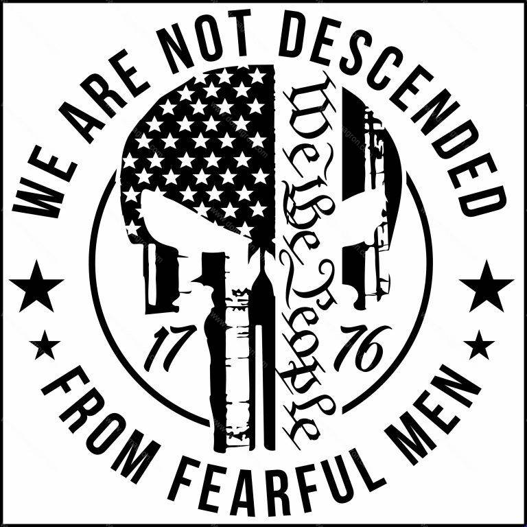 We Are Not Descended From Fearful Men Direct to Film (DTF) Heat Transfer U-840