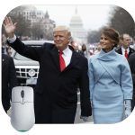 Donald Trump and Melania Trump Walking Mouse Pad