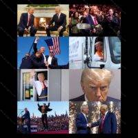 Trump Epic 2024 Campaign Collage Direct to Film (DTF) Heat Transfer T-843