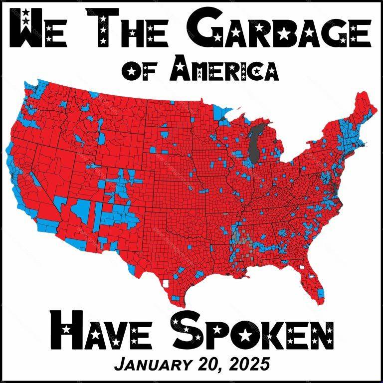 We the Garbage Trump Inauguration Direct to Film (DTF) Heat Transfer T-835
