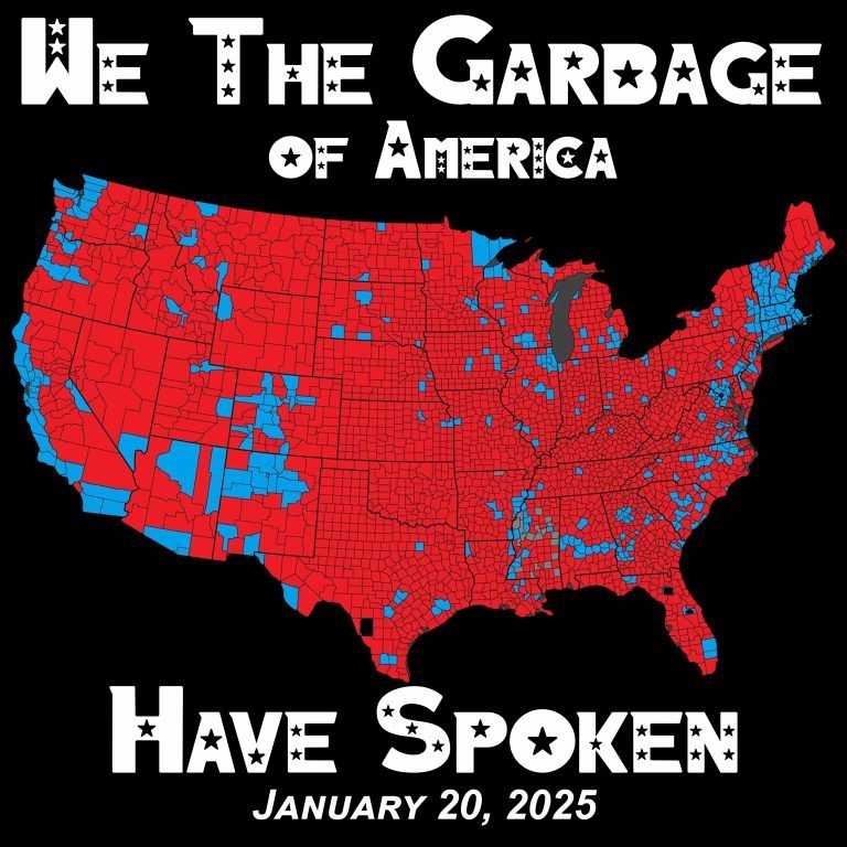 We the Garbage Trump Inauguration Direct to Film (DTF) Heat Transfer T-835