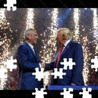 Trump Introducing RFK Kennedy at Rally Birth of MAHA Jigsaw Puzzle T-842