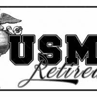 Retired Marines License Plate U-834