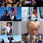 Trump Epic 2024 Campaign Collage Metal Photo T-843