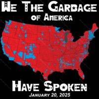 We the Garbage Trump Inauguration Metal Photo T-835