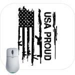 USA Proud Flag Mouse Pad U-849