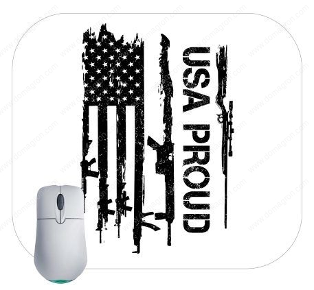 USA Proud Flag Mouse Pad U-849