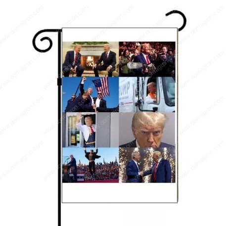 Trump Epic 2024 Campaign Collage Garden Flag T-843