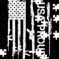 USA Proud Flag Jigsaw Puzzle U-849