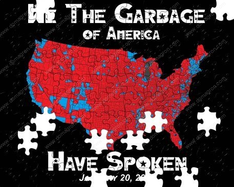 We the Garbage Trump Inauguration Puzzle T-835