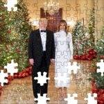 Trump Christmas With Donald and Melania Trump Jigsaw Puzzle