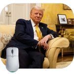 Trump At Hotel While Visiting Notre Dame Cathedral Reopening Mouse Pad