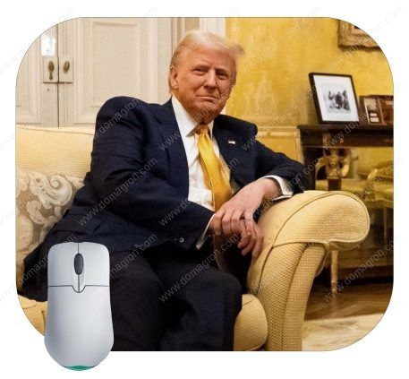 Trump At Hotel While Visiting Notre Dame Cathedral Reopening Mouse Pad