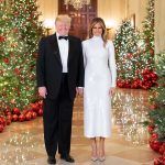 Trump Christmas With Donald and Melania Trump Metal Photo