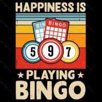 Happiness Is Playing Bingo Direct to Film (DTF) Heat Transfer S-850