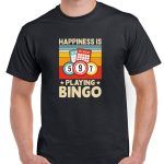 Happiness Is Playing Bingo Shirt S-850