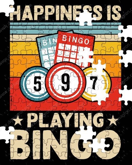 Happiness Is Playing Bingo Puzzle S-850